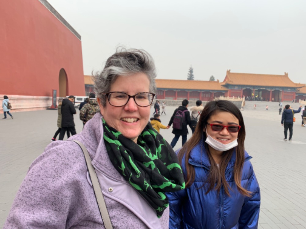 Summer and Julia at the Forbidden City