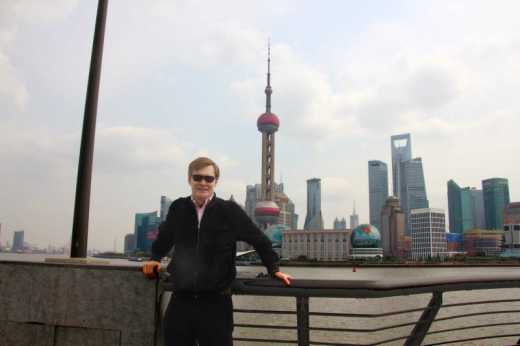 British colonial architecture along the Bund in Shanghai.