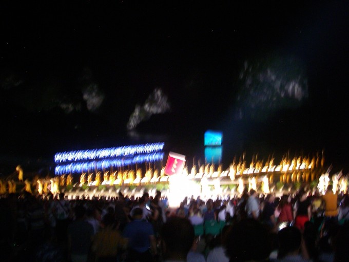 Yangshuo night show (blurry)