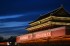 The Tiananmen gate at night