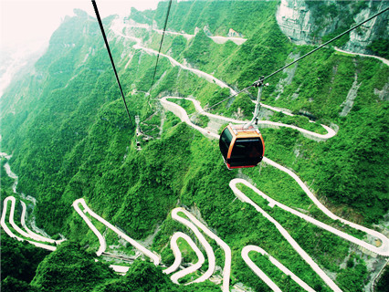 Tianmenshan cable car